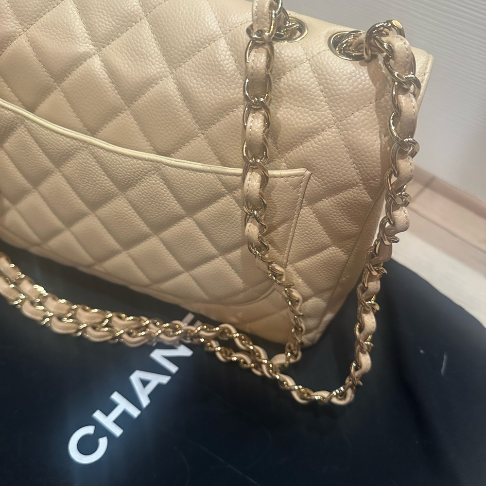 Chanel pre-owned jumbo single flap 2009-2010 - Picture 5 of 12